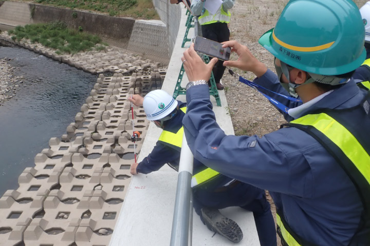現場にてTS計測による検証2