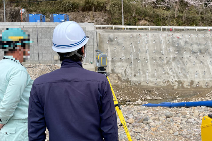 TLS出来形計測(アンカー工)1