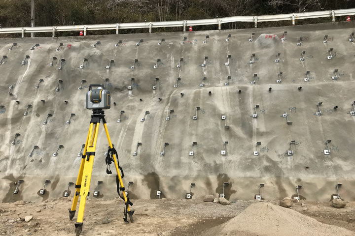 TLS出来形計測(アンカー工)2