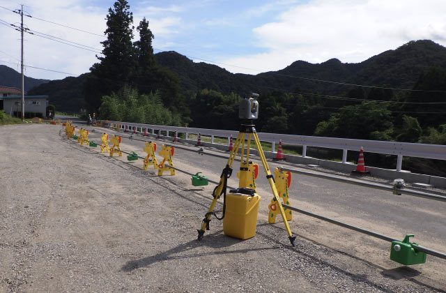 道路改良工事の現場