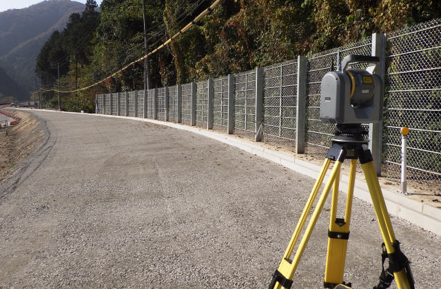 道路改良工事の現場