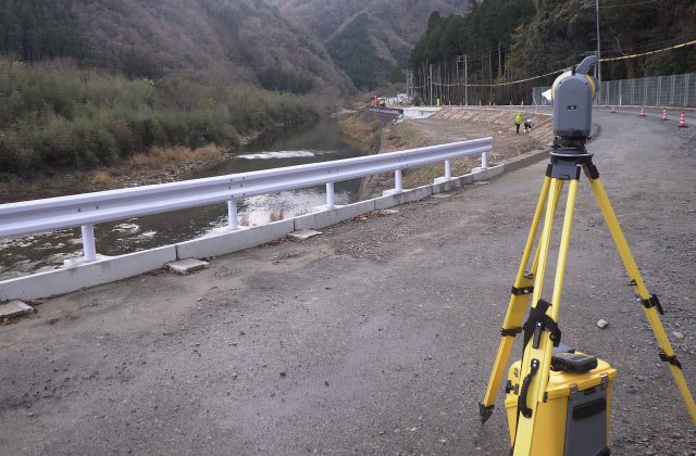 道路改良工事の現場