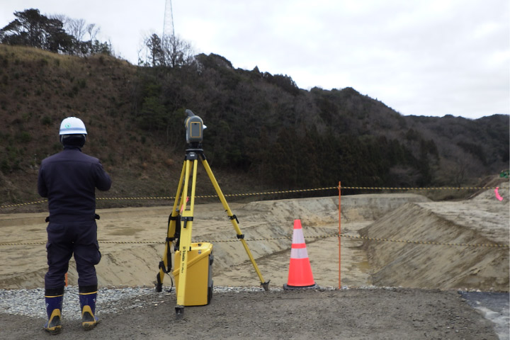 道路改良工事現場での業務サポート