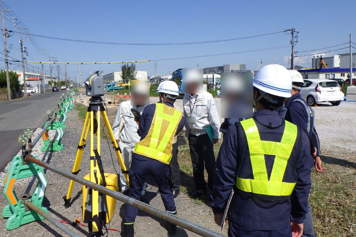 地上型レーザースキャナーによる起工測量