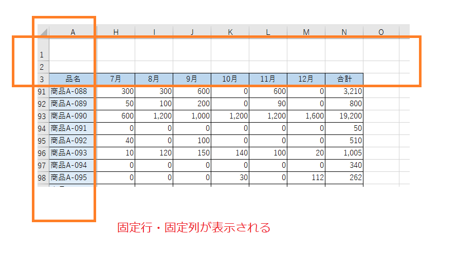 Excel 表作成について