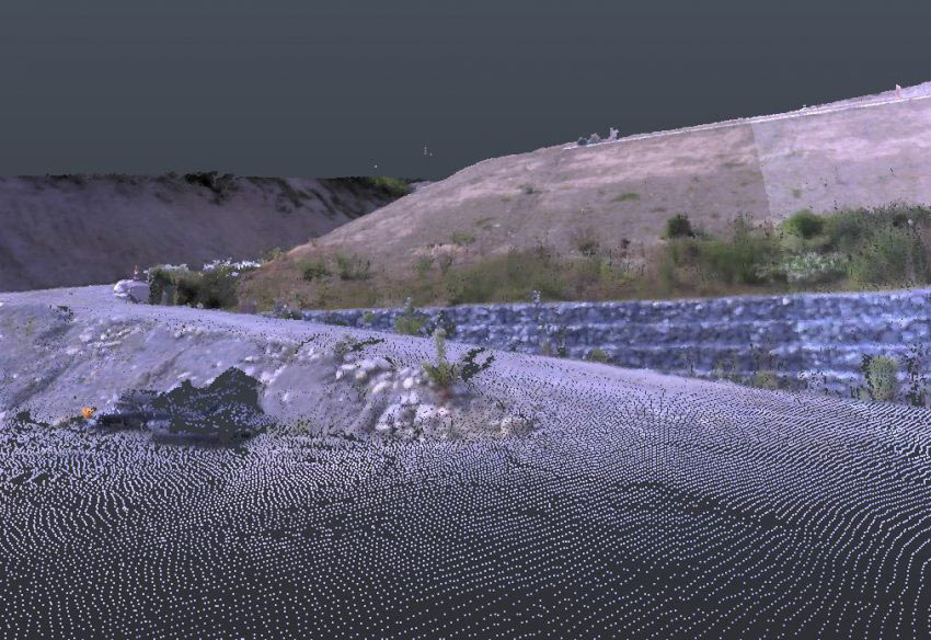 Trimble SX10で撮影した点群データ