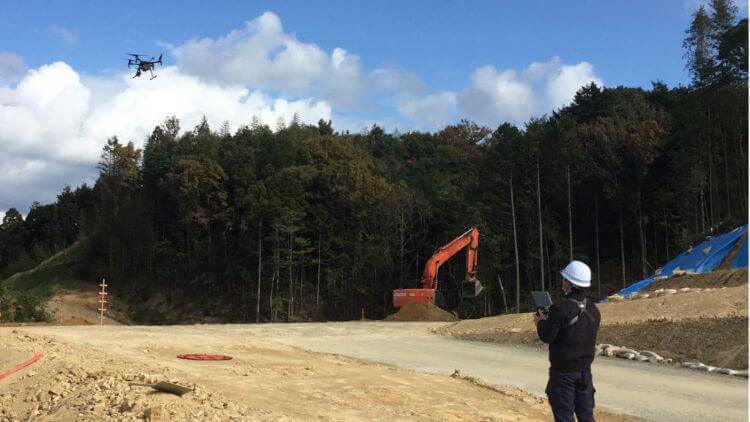 実際の土木現場でMatrice210RTK V2を飛行