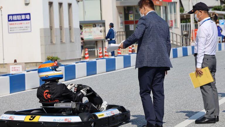 JAFの直前コース査察