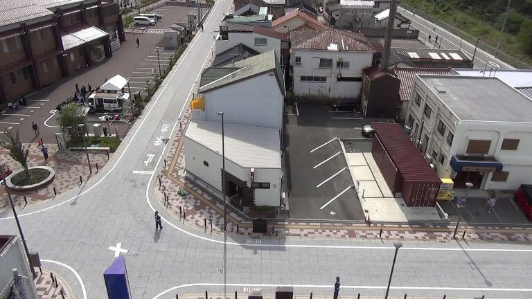 規制解除前の何もない道路