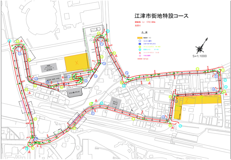 当初の予定コース図面