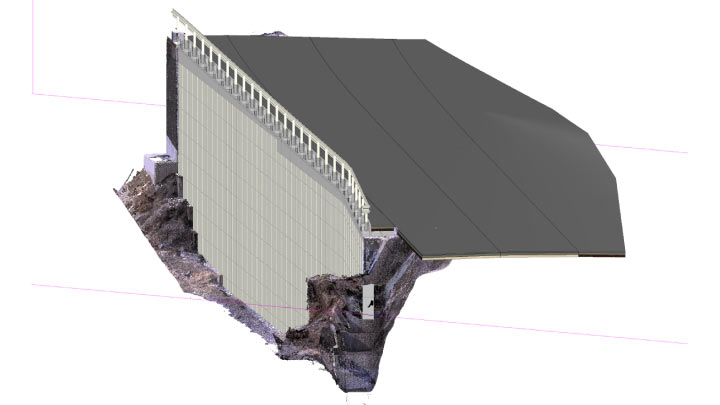 擁壁工後、道路土工の完成イメージ②