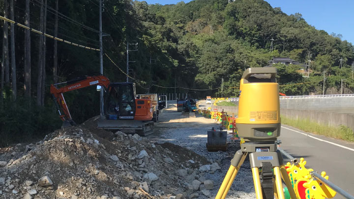 杭ナビショベルを活用したICT現場