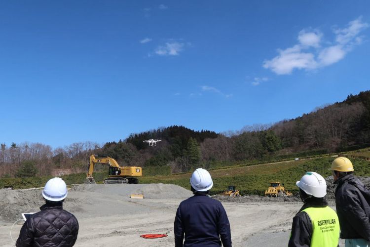 ICT施工技術導入セミナー　UAV（ドローン）飛行