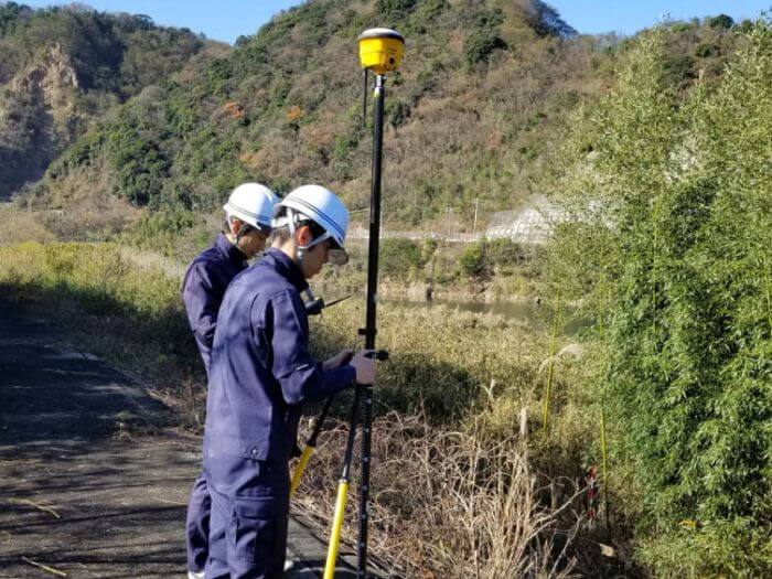 河川添削工事のICT施工＿施工対象範囲