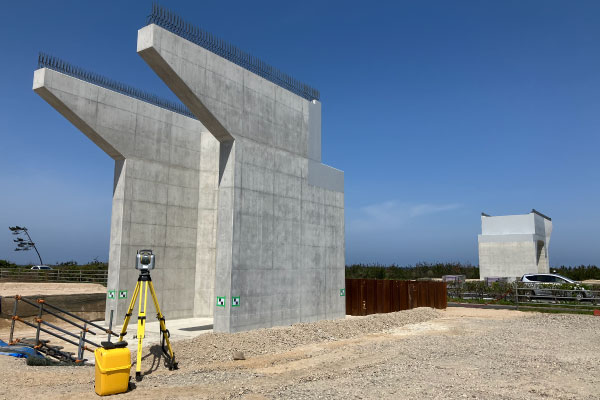 TLS出来形測量（ICT橋台工）1 