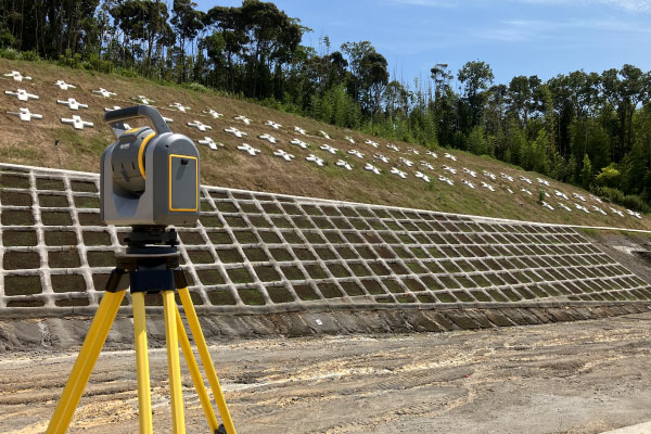 TLS出来形測量（ICT法面工）