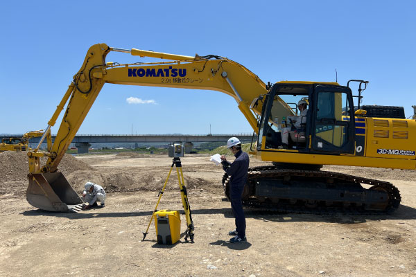 ICT建設機械の精度確認試験
