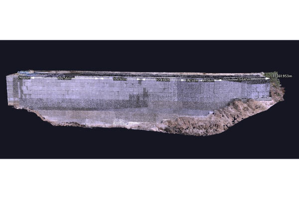 PCWパネル設置工の出来形管理データ（延長）