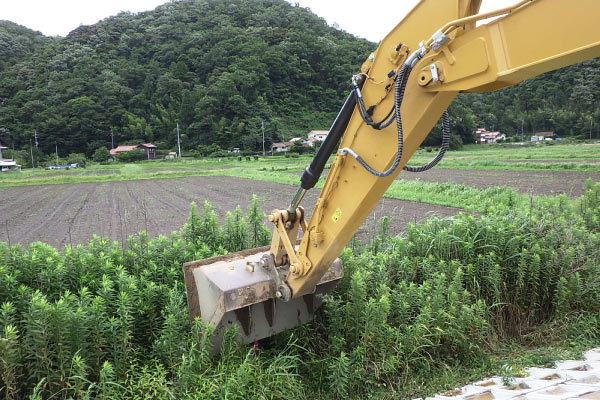 ICTバックホウの日常点検の確認